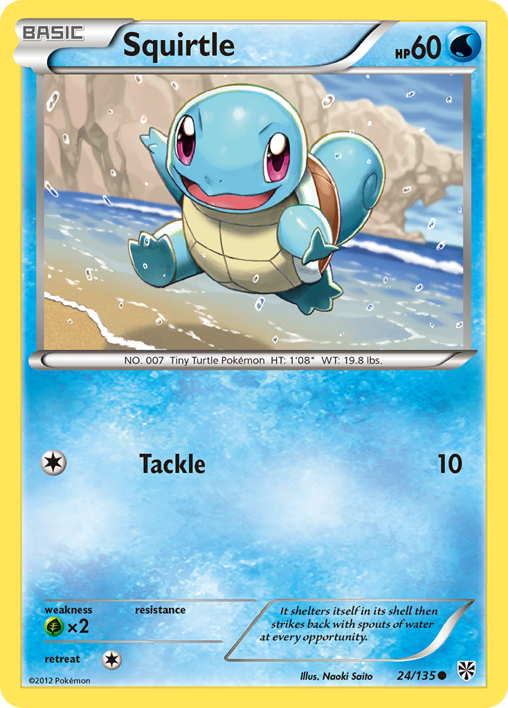 Squirtle (24/135) [Black & White: Plasma Storm] | Clutch Gaming