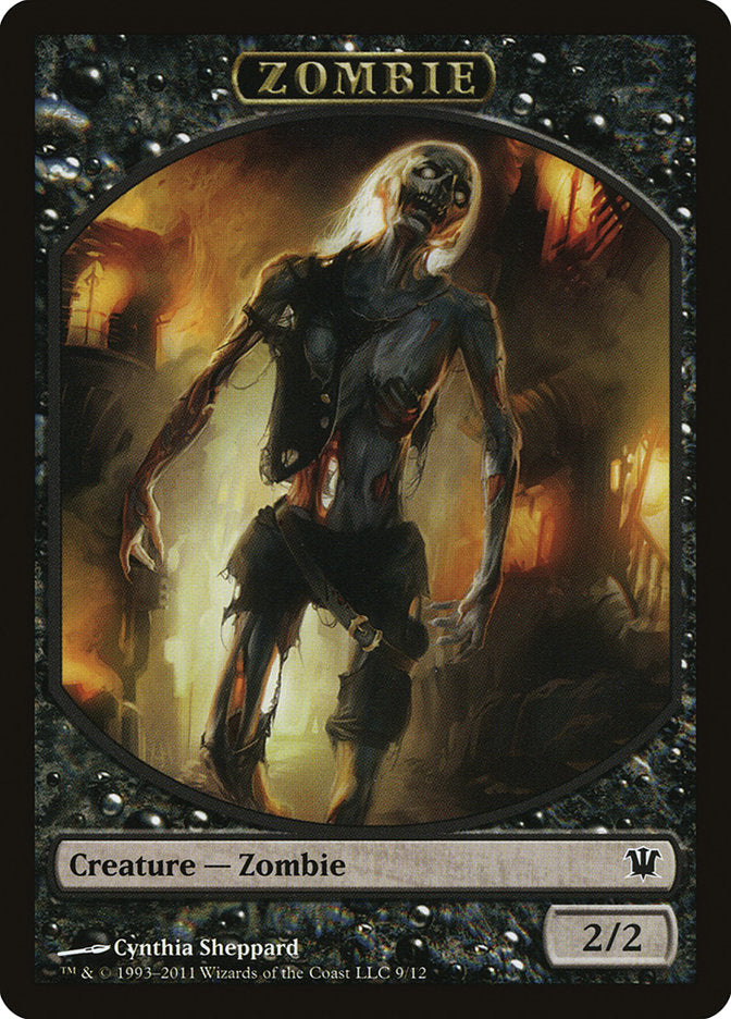 Zombie Token (9/12) [Innistrad Tokens] | Clutch Gaming