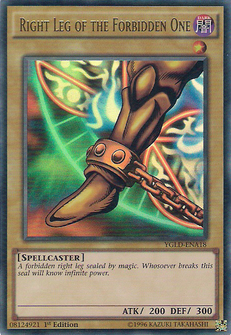 Right Leg of the Forbidden One [YGLD-ENA18] Ultra Rare | Clutch Gaming