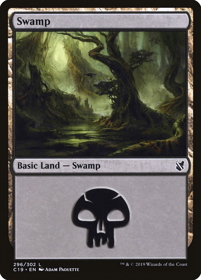 Swamp (296) [Commander 2019] | Clutch Gaming