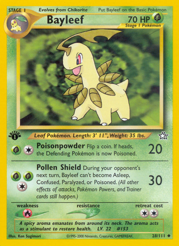 Bayleef (28/111) [Neo Genesis 1st Edition] | Clutch Gaming