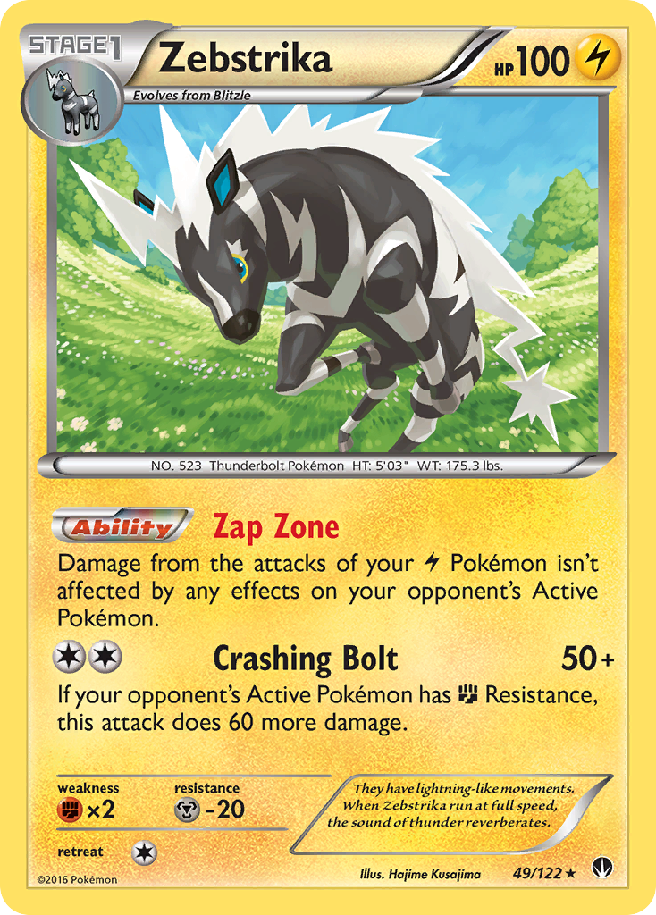 Zebstrika (49/122) [XY: BREAKpoint] | Clutch Gaming