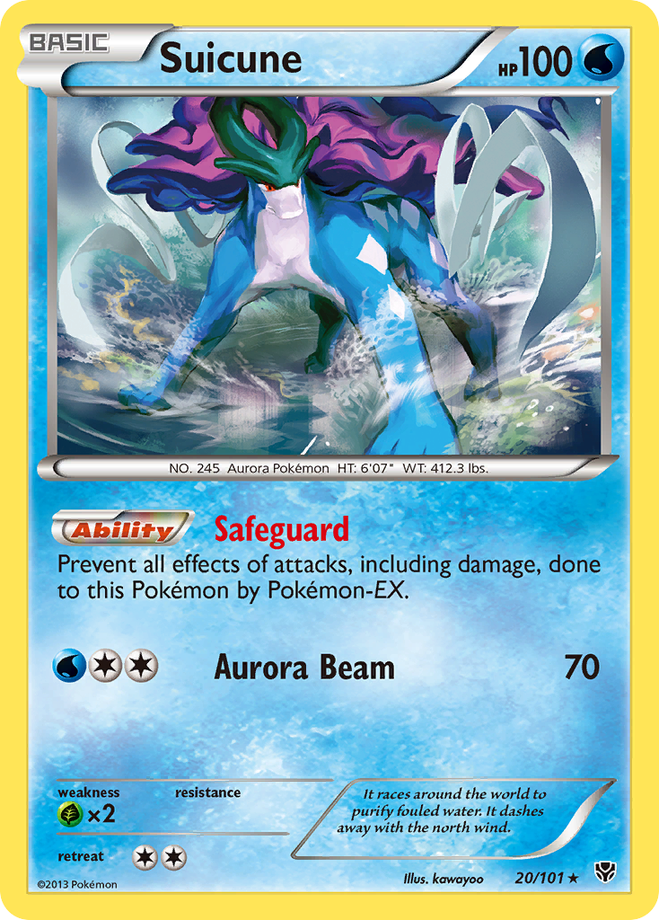 Suicune (20/101) [Black & White: Plasma Blast] | Clutch Gaming