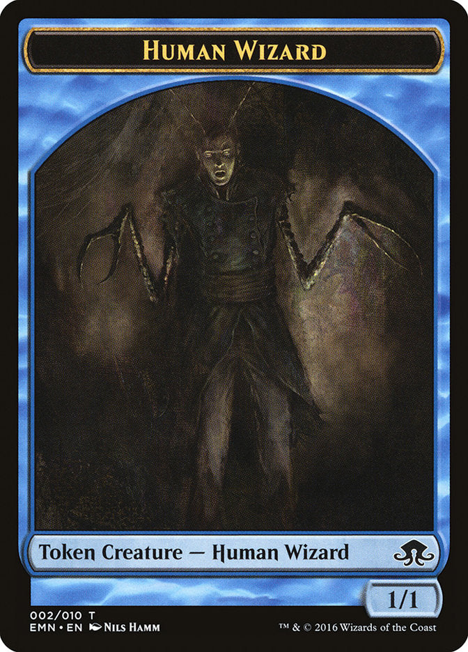 Human Wizard Token [Eldritch Moon Tokens] | Clutch Gaming