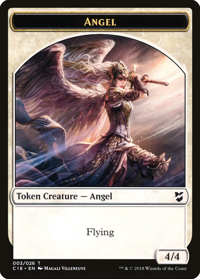 Zombie // Angel Double-Sided Token [Commander 2018 Tokens] | Clutch Gaming