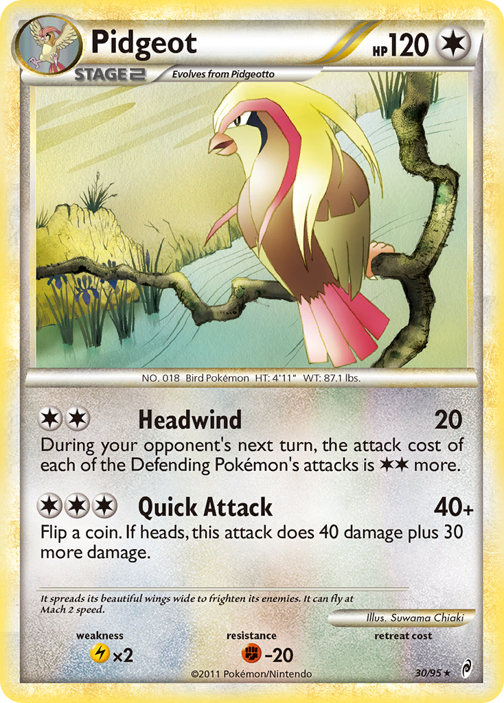 Pidgeot (30/95) [HeartGold & SoulSilver: Call of Legends] | Clutch Gaming