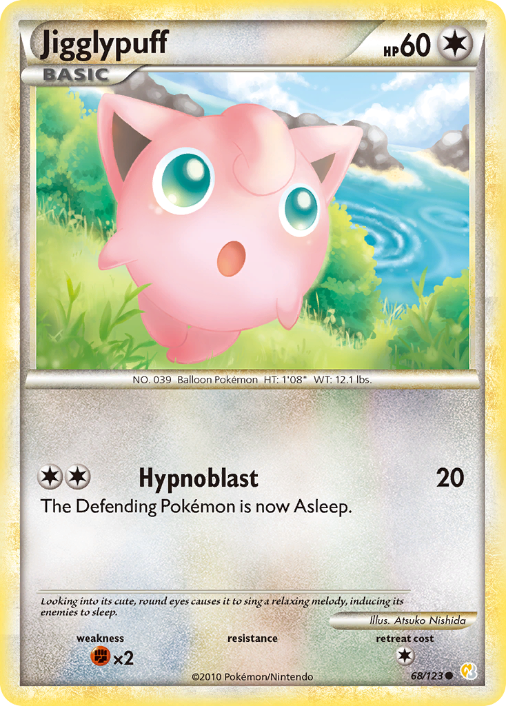 Jigglypuff (68/123) [HeartGold & SoulSilver: Base Set] | Clutch Gaming