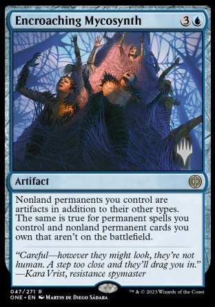 Encroaching Mycosynth (Promo Pack) [Phyrexia: All Will Be One Promos] | Clutch Gaming