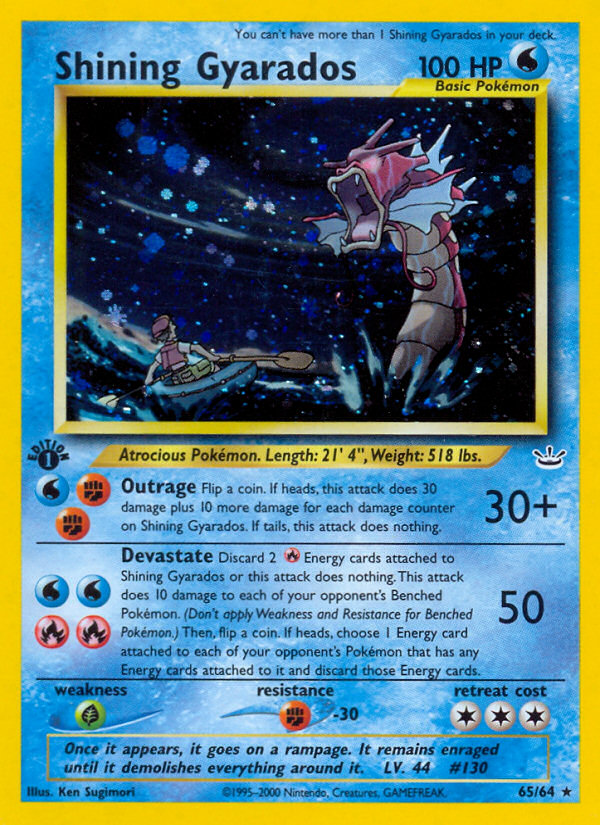 Shining Gyarados (65/64) [Neo Revelation 1st Edition] | Clutch Gaming