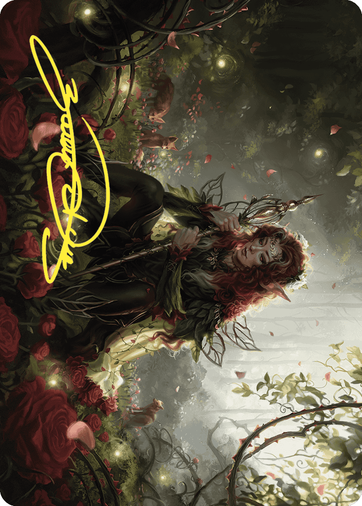 Yenna, Redtooth Regent Art Card (Gold-Stamped Signature) [Wilds of Eldraine Art Series] | Clutch Gaming