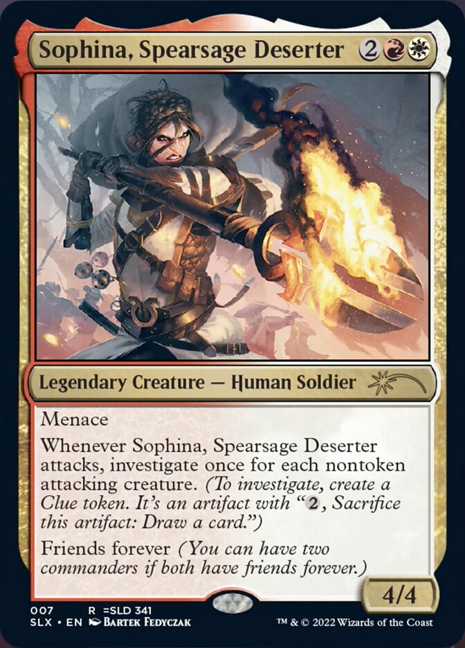 Sophina, Spearsage Deserter [Secret Lair: Universes Within] | Clutch Gaming