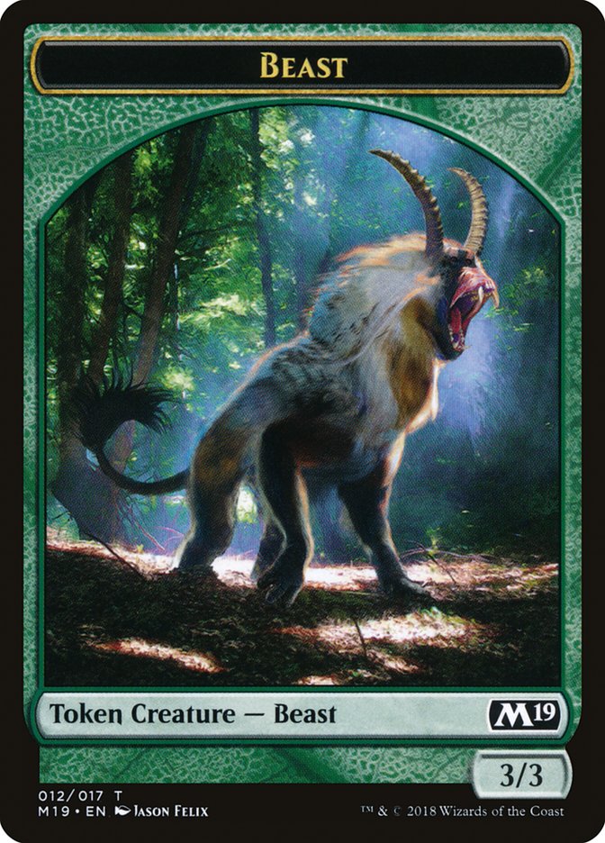 Beast Token [Core Set 2019 Tokens] | Clutch Gaming