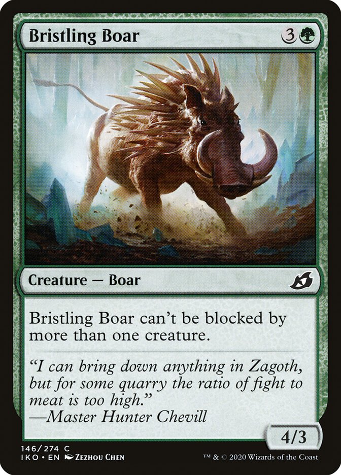 Bristling Boar [Ikoria: Lair of Behemoths] | Clutch Gaming