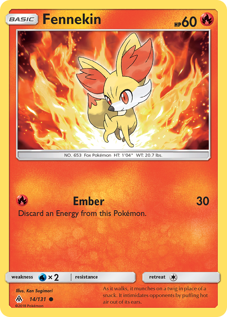 Fennekin (14/131) [Sun & Moon: Forbidden Light] | Clutch Gaming