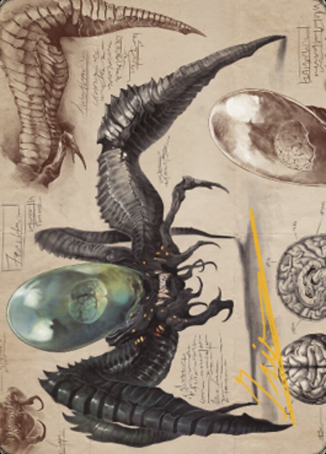 Psychosis Crawler Art Card (Gold-Stamped Signature) [The Brothers' War Art Series] | Clutch Gaming