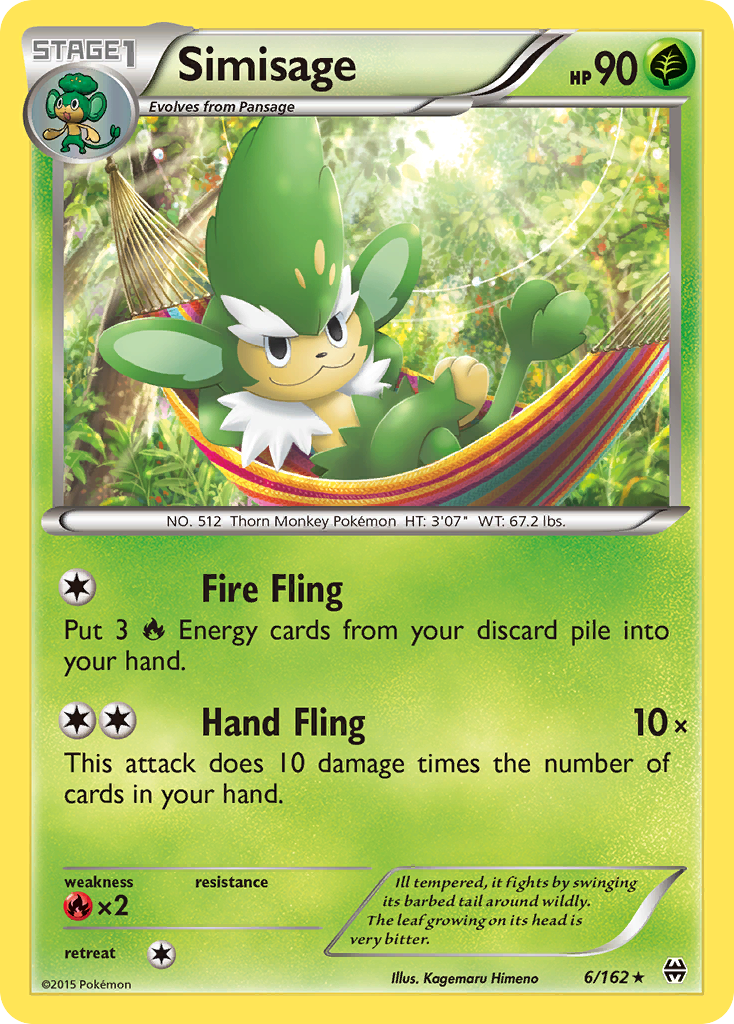 Simisage (6/162) [XY: BREAKthrough] | Clutch Gaming