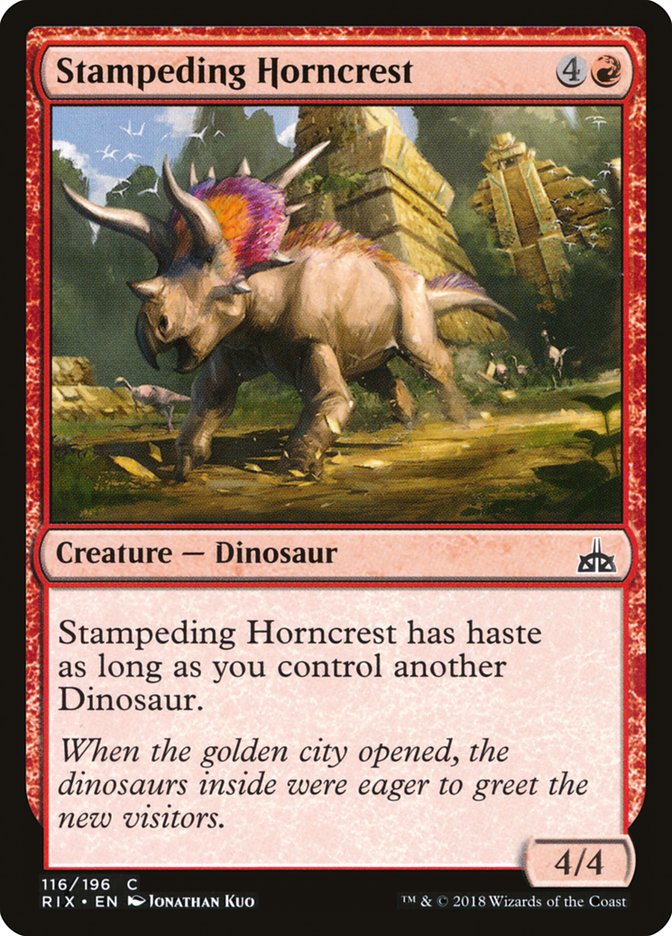 Stampeding Horncrest [Rivals of Ixalan] | Clutch Gaming