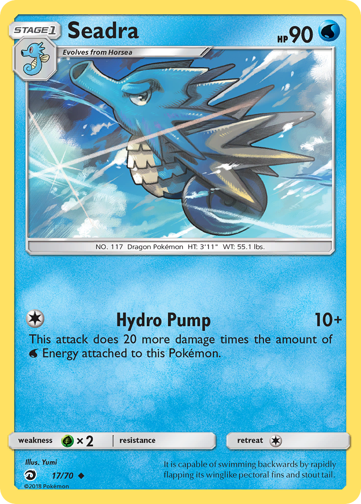 Seadra (17/70) [Sun & Moon: Dragon Majesty] | Clutch Gaming