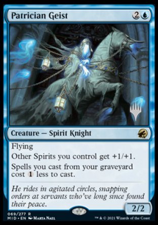 Patrician Geist (Promo Pack) [Innistrad: Midnight Hunt Promos] | Clutch Gaming