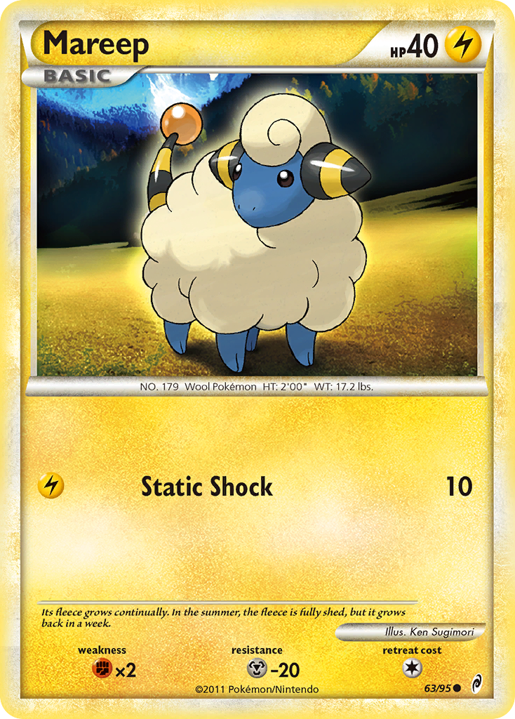 Mareep (63/95) [HeartGold & SoulSilver: Call of Legends] | Clutch Gaming