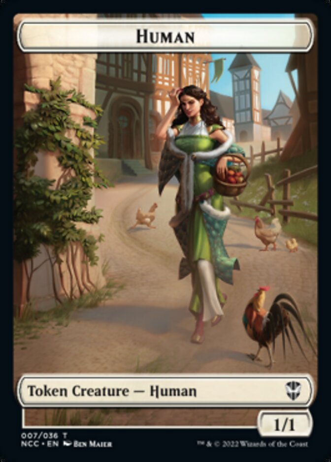 Eldrazi Spawn // Human Double-Sided Token [Streets of New Capenna Commander Tokens] | Clutch Gaming