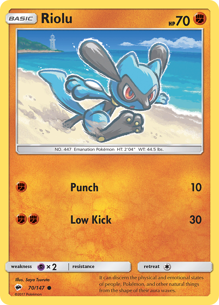 Riolu (70/147) [Sun & Moon: Burning Shadows] | Clutch Gaming