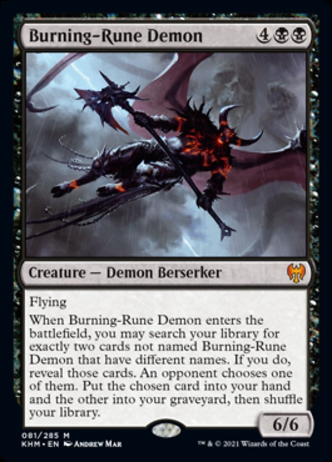 Burning-Rune Demon [Kaldheim] | Clutch Gaming