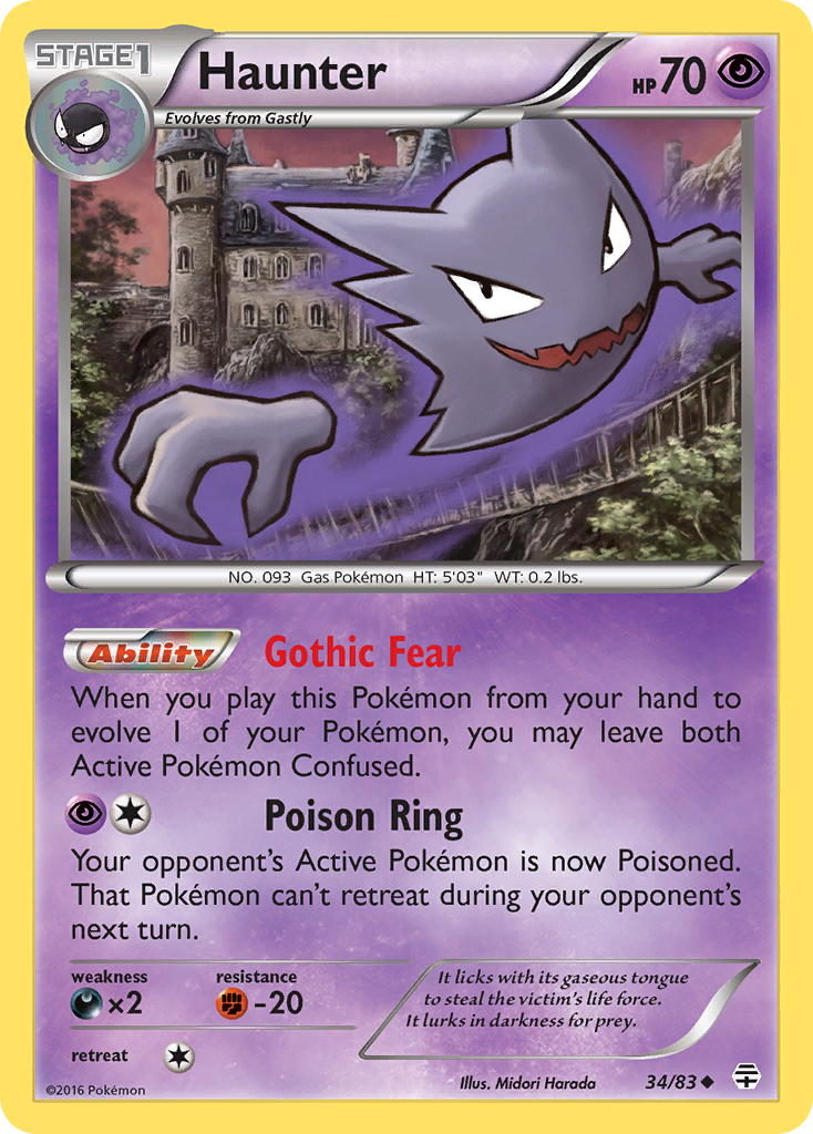 Haunter (34/83) [XY: Generations] | Clutch Gaming