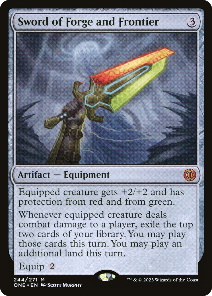 Sword of Forge and Frontier [Phyrexia: All Will Be One] | Clutch Gaming