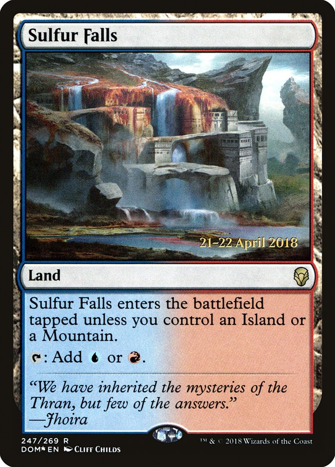 Sulfur Falls [Dominaria Prerelease Promos] | Clutch Gaming