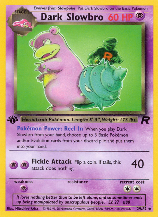 Dark Slowbro (29/82) [Team Rocket 1st Edition] | Clutch Gaming