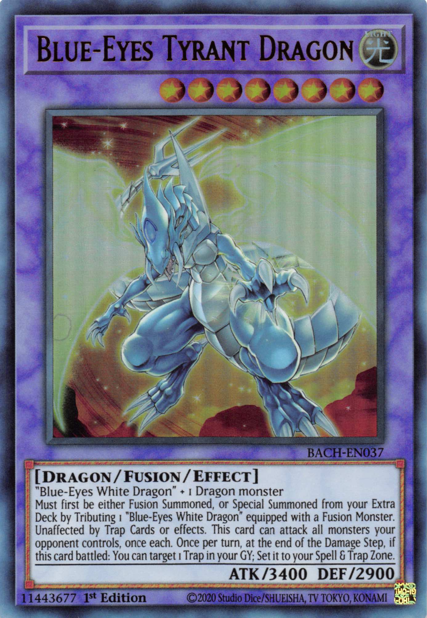 Blue-Eyes Tyrant Dragon [BACH-EN037] Ultra Rare | Clutch Gaming