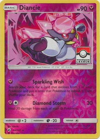 Diancie (94/147) (League Promo) [Sun & Moon: Burning Shadows] | Clutch Gaming