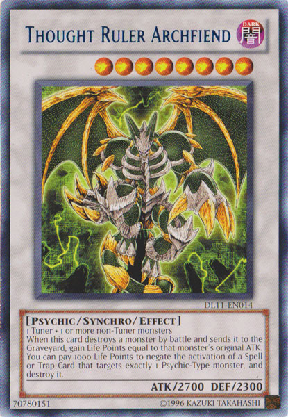 Thought Ruler Archfiend (Blue) [DL11-EN014] Rare | Clutch Gaming