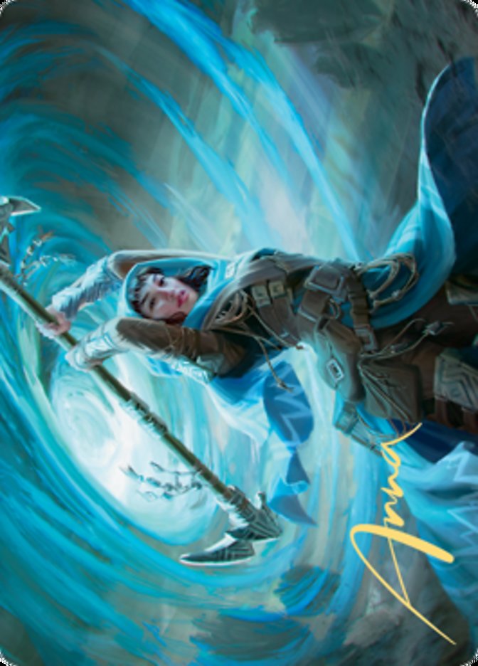 Sea Gate Stormcaller Art Card (Gold-Stamped Signature) [Zendikar Rising Art Series] | Clutch Gaming