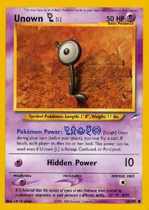 Unown [L] (86/105) [Neo Destiny Unlimited] | Clutch Gaming