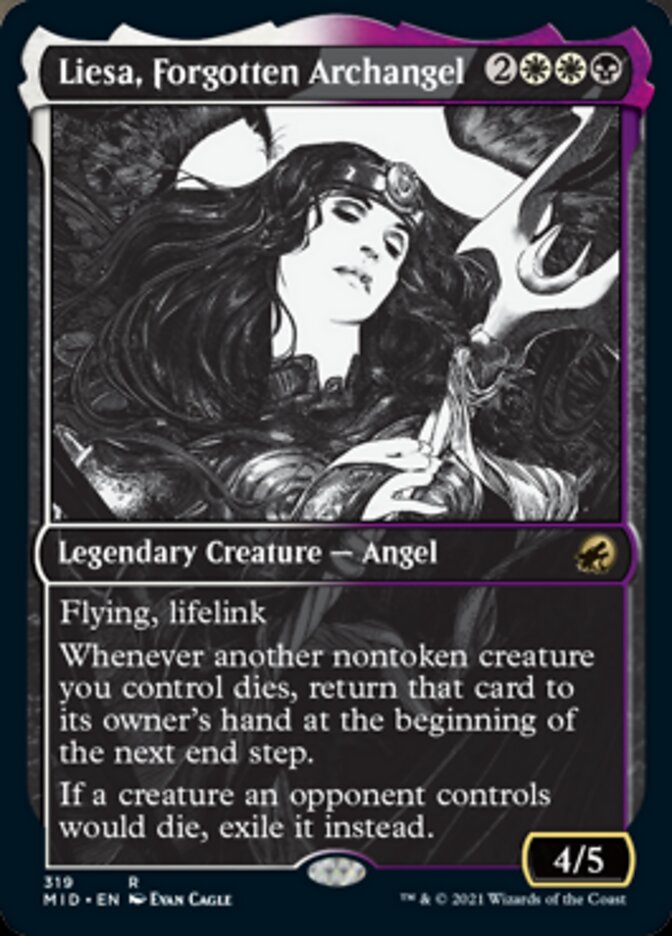 Liesa, Forgotten Archangel (Showcase Eternal Night) [Innistrad: Midnight Hunt] | Clutch Gaming