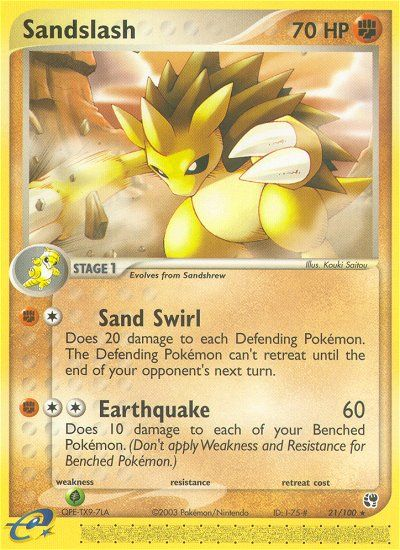 Sandslash (21/100) [EX: Sandstorm] | Clutch Gaming