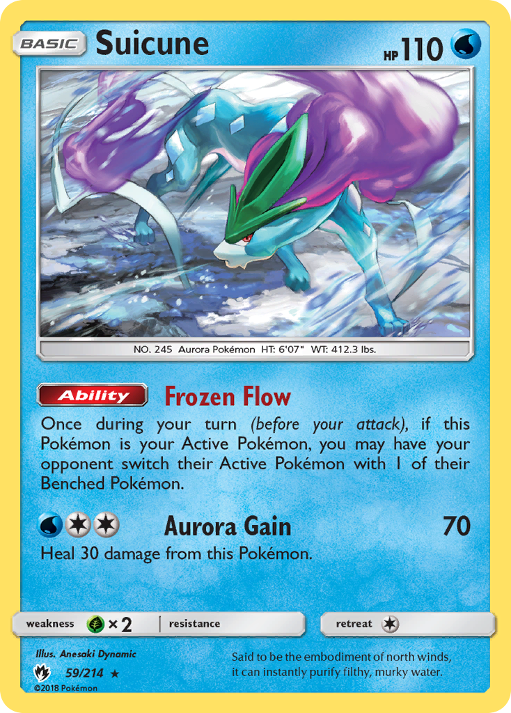 Suicune (59/214) [Sun & Moon: Lost Thunder] | Clutch Gaming