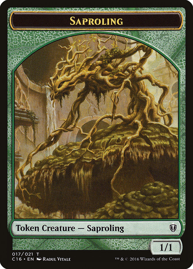 Saproling (016) // Saproling (017) Double-Sided Token [Commander 2016 Tokens] | Clutch Gaming