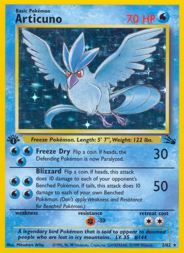 Articuno (2/62) [Fossil 1st Edition] | Clutch Gaming