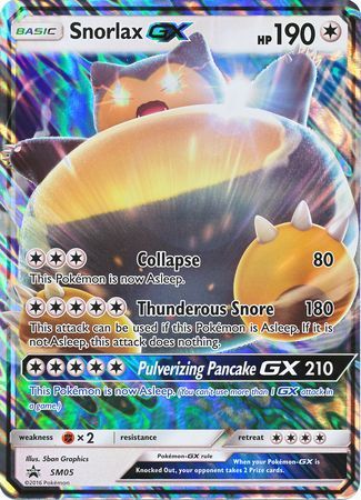 Snorlax GX (SM05) (Jumbo Card) [Sun & Moon: Black Star Promos] | Clutch Gaming