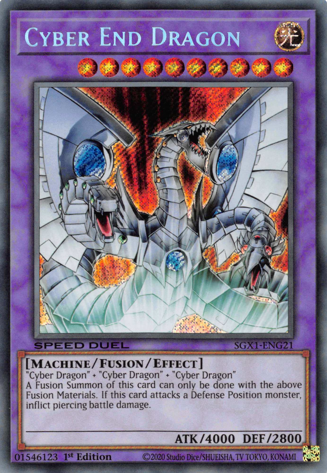 Cyber End Dragon [SGX1-ENG21] Secret Rare | Clutch Gaming