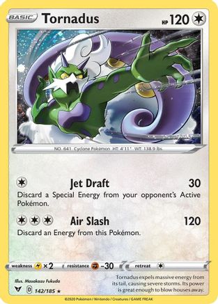 Tornadus (142/185) (Cosmos Holo) [Sword & Shield: Vivid Voltage] | Clutch Gaming