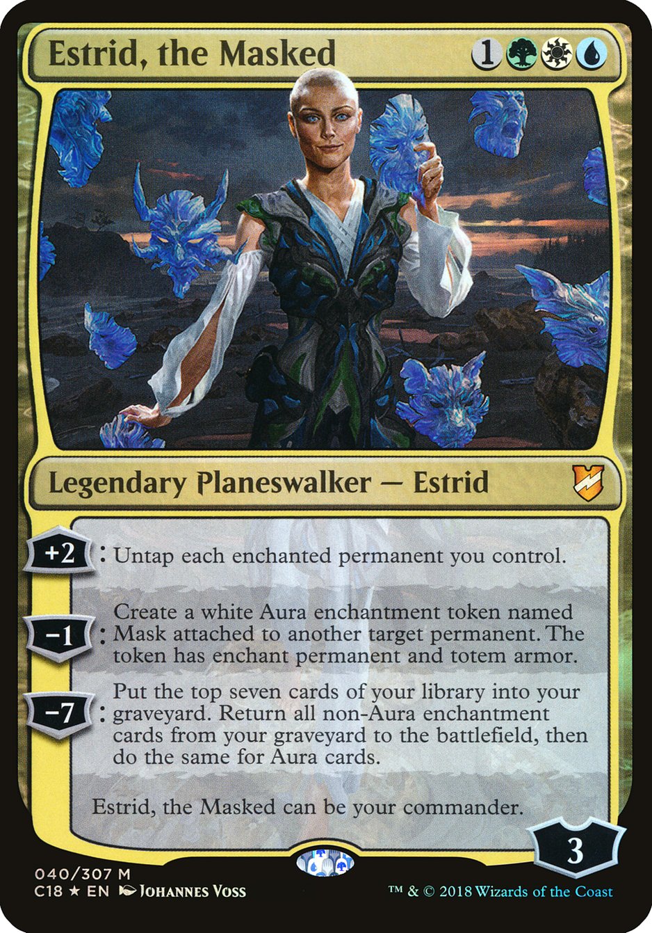 Estrid, the Masked (Oversized) [Commander 2018 Oversized] | Clutch Gaming