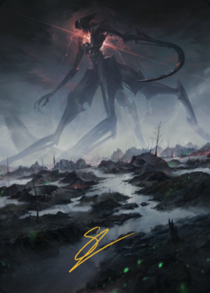 Swamp (1) Art Card (Gold-Stamped Signature) [The Brothers' War Art Series] | Clutch Gaming