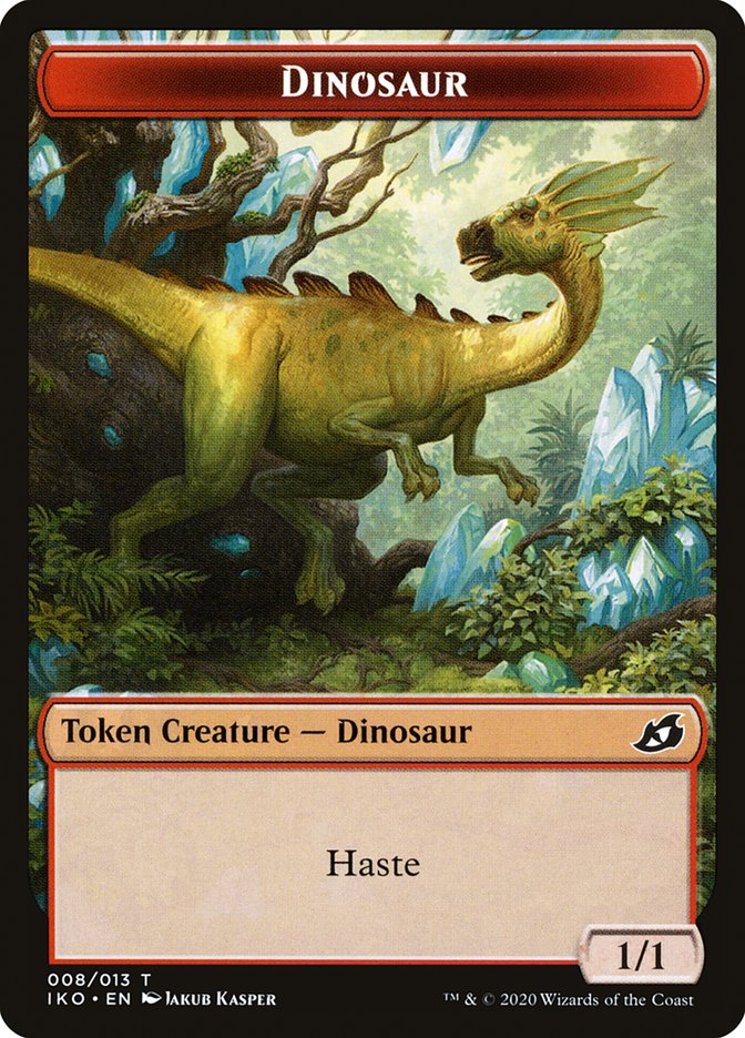 Dinosaur Token [Ikoria: Lair of Behemoths Tokens] | Clutch Gaming