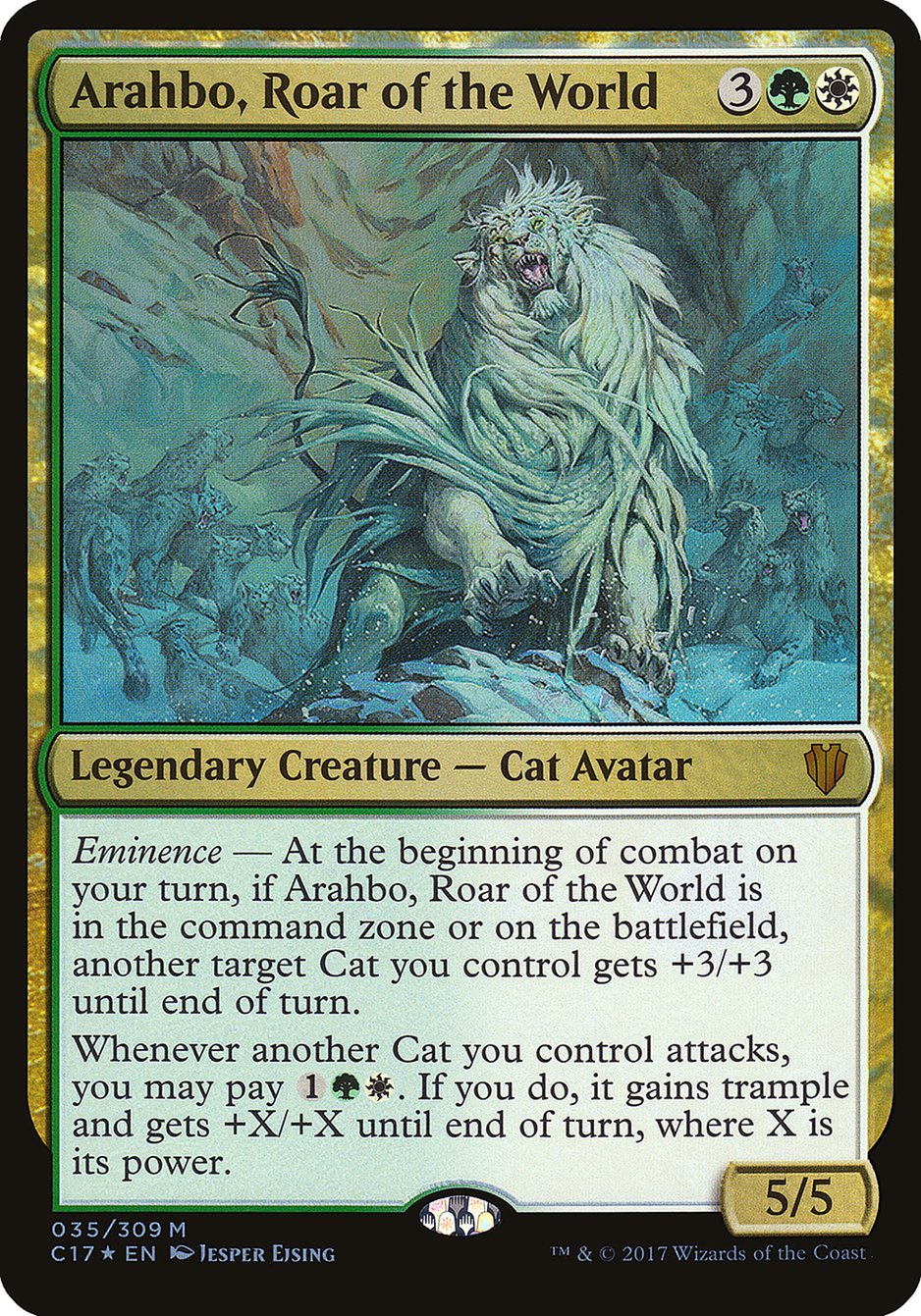 Arahbo, Roar of the World (Oversized) [Commander 2017 Oversized] | Clutch Gaming