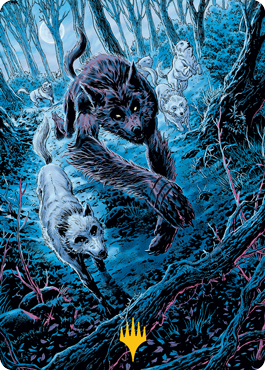 Untamed Pup Art Card (Gold-Stamped Signature) [Innistrad: Midnight Hunt Art Series] | Clutch Gaming