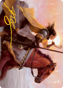 Sunrise Cavalier Art Card (Gold-Stamped Signature) [Innistrad: Midnight Hunt Art Series] | Clutch Gaming